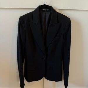 Theory Black Fitted Blazer, Size 6